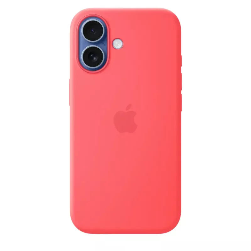 Silikona maciņš ar MagSafe Apple iPhone 17 — Bright Guava, piemērots 6,3 collu (16 cm) ekrānam