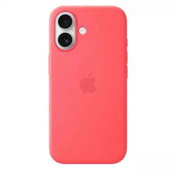 Silikona maciņš ar MagSafe Apple iPhone 17 — Bright Guava, piemērots 6,3 collu (16 cm) ekrānam