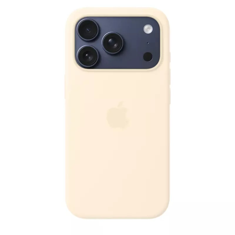 Silikona maciņš ar MagSafe Apple iPhone 17 Pro — Vaniļas krāsa, piemērots 16 cm (6,3 collu) ekrānam