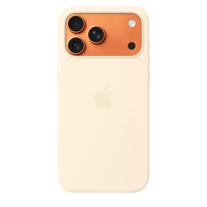 Silikona maciņš ar MagSafe Apple iPhone 17 Pro Max — vaniļas krāsa, piemērots 17,5 cm (6,9 collu) ekrānam