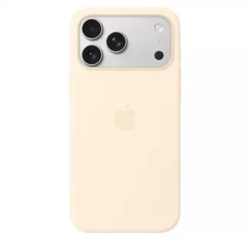 Silikona maciņš ar MagSafe Apple iPhone 17 Pro Max — vaniļas krāsa, piemērots 17,5 cm (6,9 collu) ekrānam