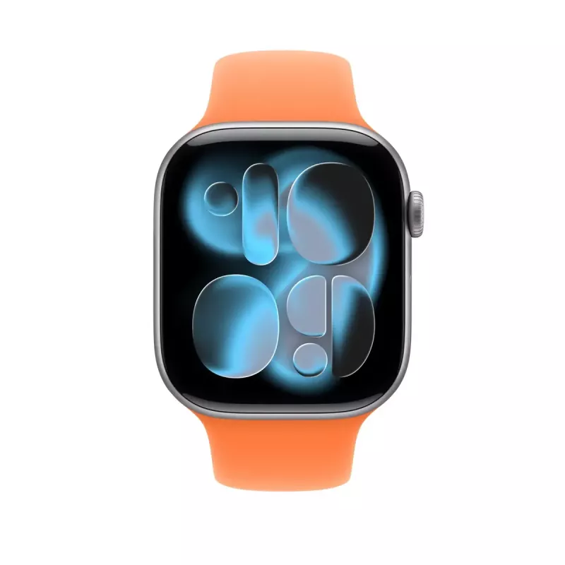 Sporta siksniņa Apple Watch 46mm — Clementine (oranža), izmērs S/M, plaukstas apkārtmērs 140–190 mm