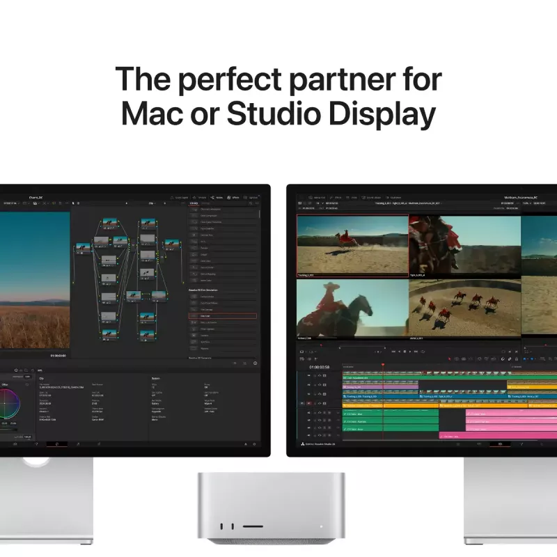 Monitors Apple Studio Display XDR — 27 collu 5K (5120×2880), LED, nano-tekstūras stikls, noliecamais un augstumā regulējamais statīvs, sudraba krāsa
