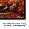 Monitors Apple Studio Display XDR — 27 collu 5K (5120×2880), LED, nano-tekstūras stikls, noliecamais un augstumā regulējamais statīvs, sudraba krāsa