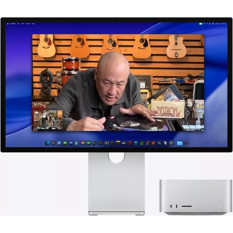 Monitors Apple Studio Display XDR — 27 collu 5K (5120×2880), LED, nano-tekstūras stikls, noliecamais un augstumā regulējamais statīvs, sudraba krāsa