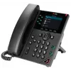 HP Poly VVX 350 6 līniju IP tālrunis ar PoE atbalstu, IP tālrunis, melns, vadu klausule, 6 līnijas, LCD, 8,89 cm (3,5 collas)