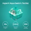 HyperX Alloy Origins Core PBT HX Aqua - mehāniskā spēļu tastatūra