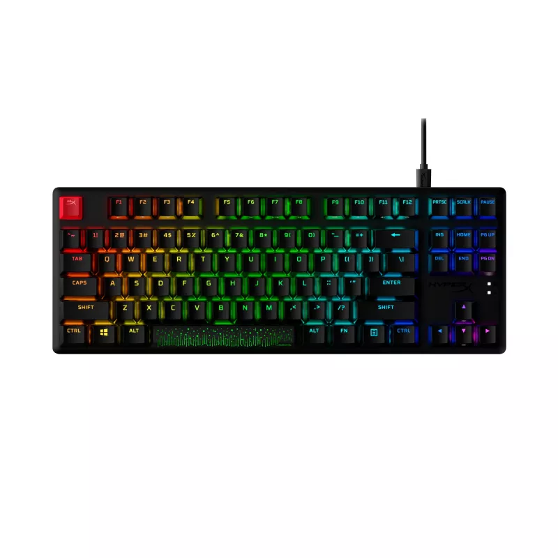 HyperX Alloy Origins Core PBT HX Aqua - mehāniskā spēļu tastatūra