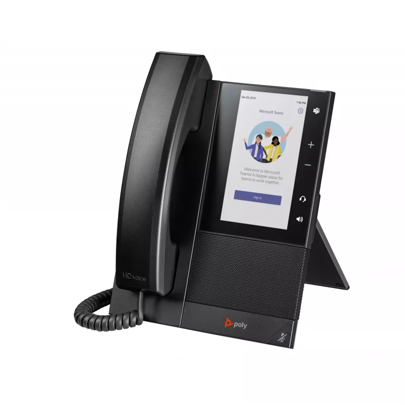 HP Poly CCX 505 biznesa multimediju tālrunis Microsoft Teams ar PoE atbalstu
