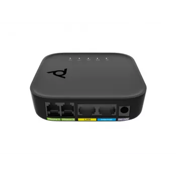 Balss porta adapteris POLY ATA 402 2FXS VoIP adapteris ar Open SIP, G.711/OPUS, līdzstrāvas barošanu, 100–240 V maiņstrāvas ieeju
