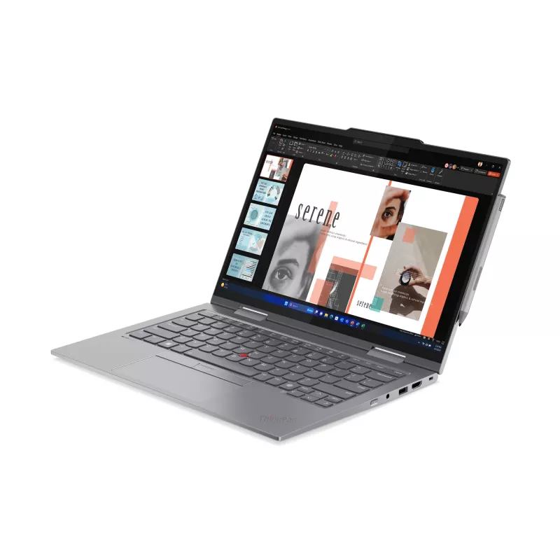 Lenovo ThinkPad X1 2-in-1 Gen 9 Intel Core Ultra 7 155U Hybrid (2-in-1) 35,6 cm (14 collas) Skārienjūtīgs WUXGA 16 GB LPDDR5x-SDRAM 512 GB SSD Wi-Fi 6E (802.11ax) Windows 11 Pro vācu pelēks