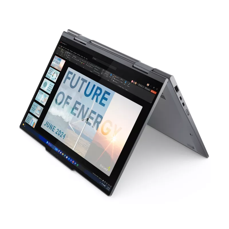 Lenovo ThinkPad X1 2-in-1 Gen 9 Intel Core Ultra 7 155U Hybrid (2-in-1) 35,6 cm (14 collas) Skārienjūtīgs WUXGA 16 GB LPDDR5x-SDRAM 512 GB SSD Wi-Fi 6E (802.11ax) Windows 11 Pro vācu pelēks