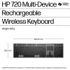 HP 720 Multi-Device Rechargeable Wireless tastatūra