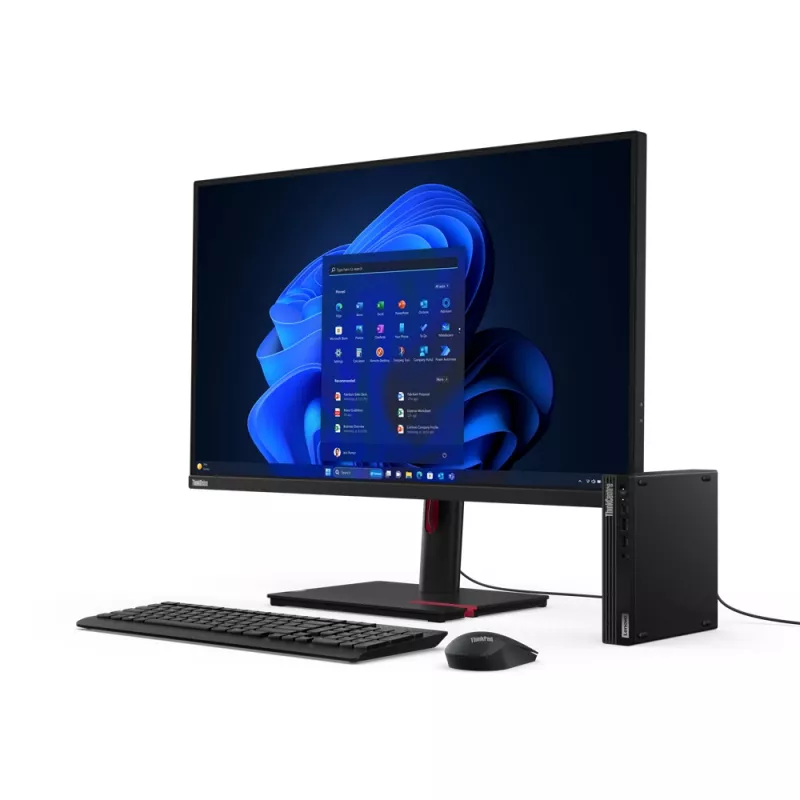 Lenovo ThinkCentre M70q Gen 5 Intel® Core™ i5 i5-14500T 16 GB DDR5-SDRAM 512 GB SSD Windows 11 Pro Mini PC Melns