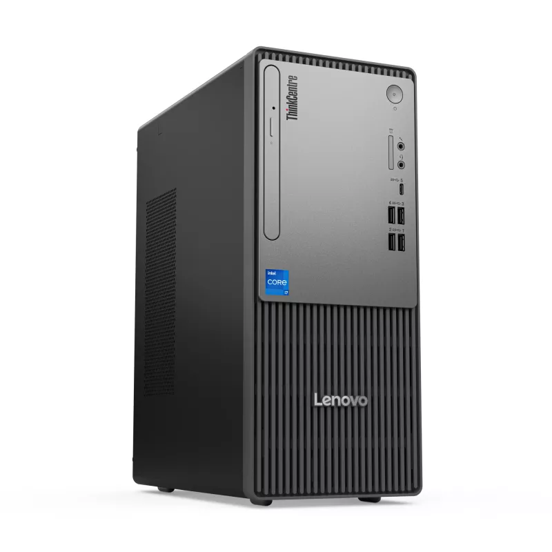 Lenovo ThinkCentre neo 50t Gen 5 Intel® Core™ i3 i3-14100 8 GB DDR5-SDRAM 256 GB SSD Windows 11 Pro Tornis PC Melns