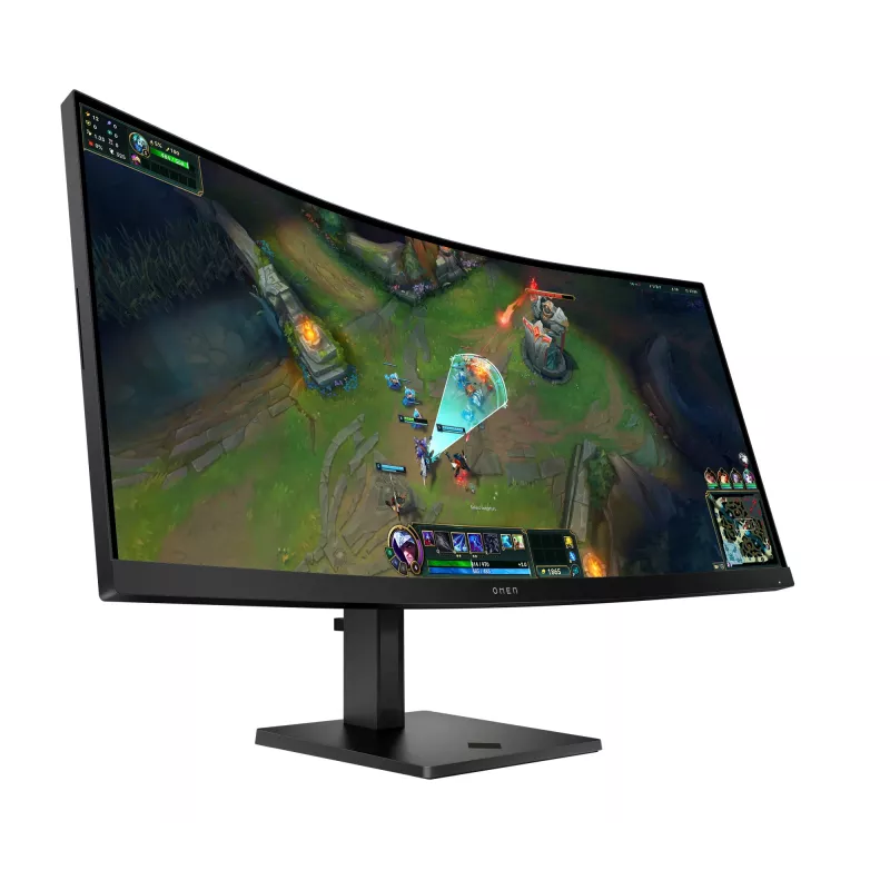 HP OMEN LCD 34c G2 curved VA 34 86,4 cm WQHD 3440x1440 1ms 185 Hz 400 nits2xHDMIDPVESA datora monitors 86,4 cm (34 collas) 3440 x 1440 pikseļi Wide Quad HD Melns
