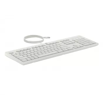 HP 225 vadu peles un tastatūras komplekts, pilna izmēra (100%), vadu, USB, balta, pele iekļauta