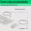 HP 225 vadu peles un tastatūras komplekts, pilna izmēra (100%), vadu, USB, balta, pele iekļauta