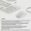 HP 225 vadu peles un tastatūras komplekts, pilna izmēra (100%), vadu, USB, balta, pele iekļauta