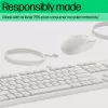 HP 225 vadu peles un tastatūras komplekts, pilna izmēra (100%), vadu, USB, balta, pele iekļauta