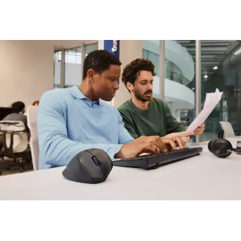 Bezvadu ergonomiskā slīpā pele HP Tilt Ergonomic 725M, melna