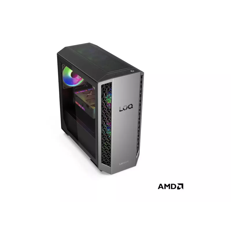 Galddatora tornis Lenovo LOQ 26ADR10 — AMD Ryzen 7 8745HX, 32 GB DDR5 (2×16 GB), 1 TB, NVIDIA GeForce RTX 5060 Ti, Windows 11 Home