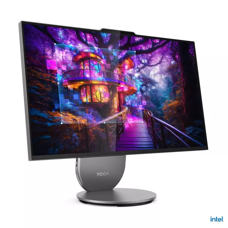 Viss-vienā galddators Lenovo Yoga AIO 9 27IAH10 — 27 collu QHD, Intel Core Ultra 7 255H, 16GB LPDDR5x, 1TB SSD, Intel Arc 140T, Windows 11 Home