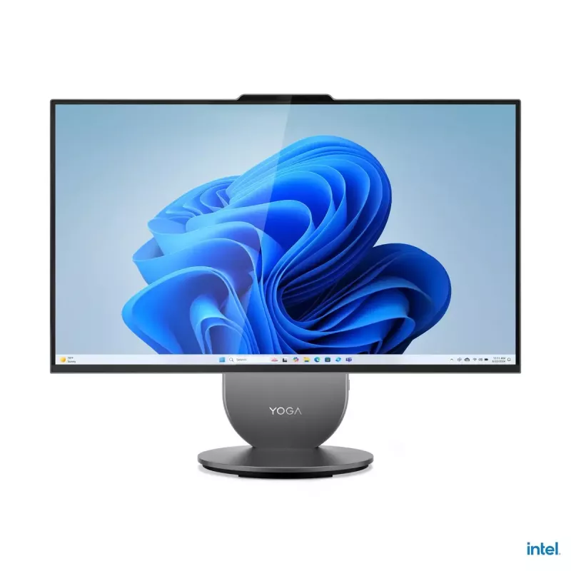 Viss-vienā galddators Lenovo Yoga AIO 9 27IAH10 — 27 collu QHD, Intel Core Ultra 7 255H, 16GB LPDDR5x, 1TB SSD, Intel Arc 140T, Windows 11 Home