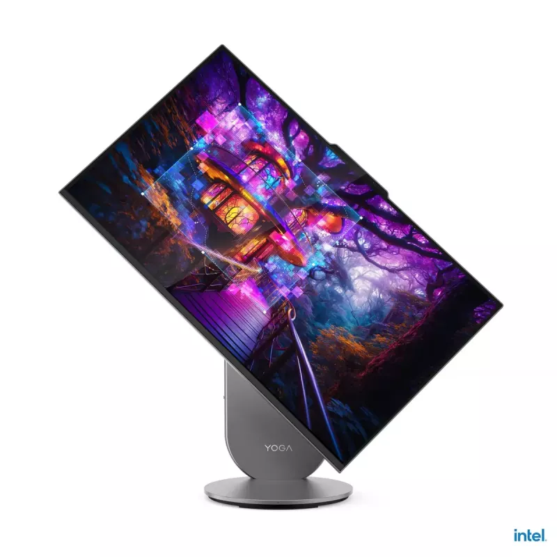 Viss-vienā galddators Lenovo Yoga AIO 9 27IAH10 — 27 collu QHD, Intel Core Ultra 7 255H, 16GB LPDDR5x, 1TB SSD, Intel Arc 140T, Windows 11 Home