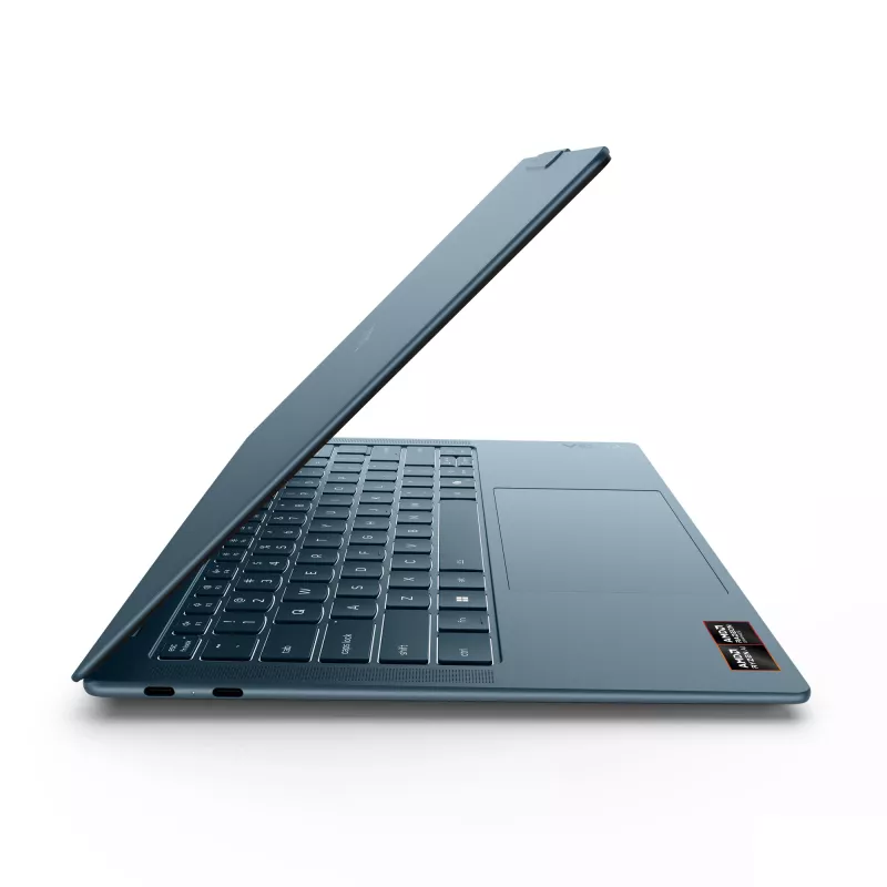 Lenovo Yoga plāns 7 14AGP11 Copilot+ PC AMD Ryzen™ AI 7 445 portatīvais dators 35,6 cm (14 collas) 2.8K 16 GB 1 TB SSD Wi-Fi 7 (802.11be) Windows 11 Home vācu valoda Teal