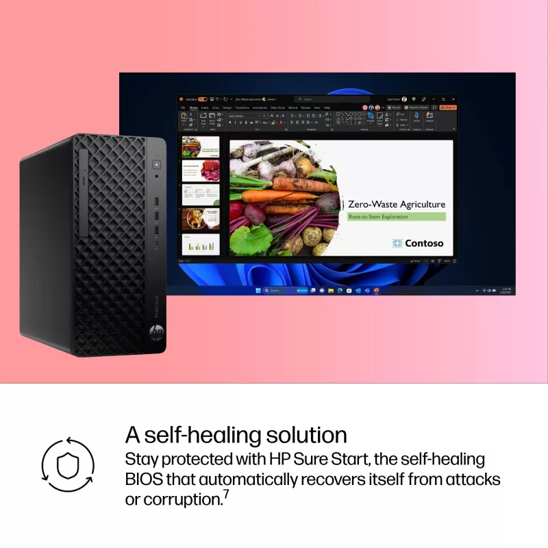 HP ProDesk 4 Tower G1i galddators AI PC Intel Core Ultra 5 225 16 GB DDR5-SDRAM Windows 11 Pro