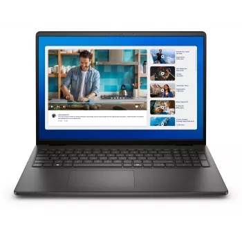 DELL DC16250 Intel Core 5 120U portatīvais dators 40,6 cm (16 collas) Full HD+ 8 GB DDR5-SDRAM 512 GB SSD Wi-Fi 6 (802.11ax) Ubuntu Linux UK International Melns