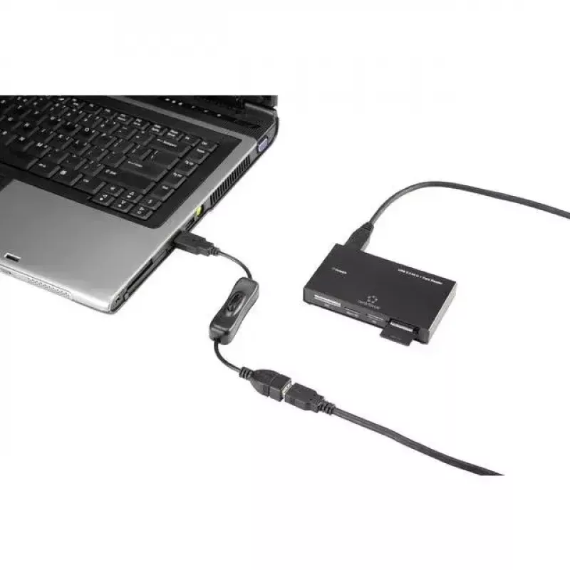 USB kabelis Renkforce RF-3322982 0.25m USB A Melns