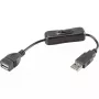 USB kabelis Renkforce RF-3322982 0.25m USB A Melns