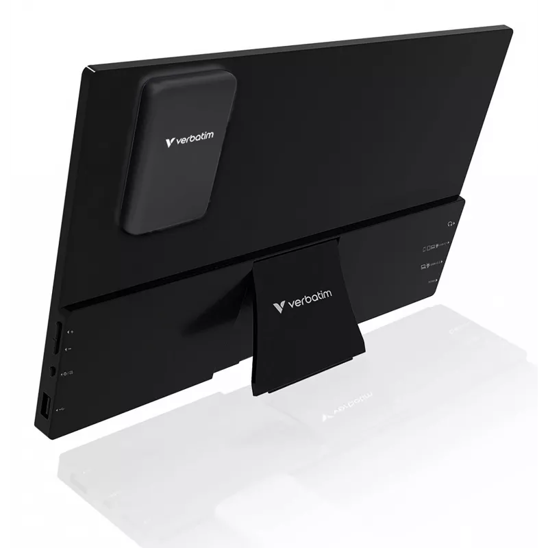 Pārnēsājams monitors VERBATIM 13,3 collu WUXGA (1920x1200) IPS skārienekrāns, baterija, USB-A/USB-C, 3,5 mm, alumīnijs, 0,925 kg