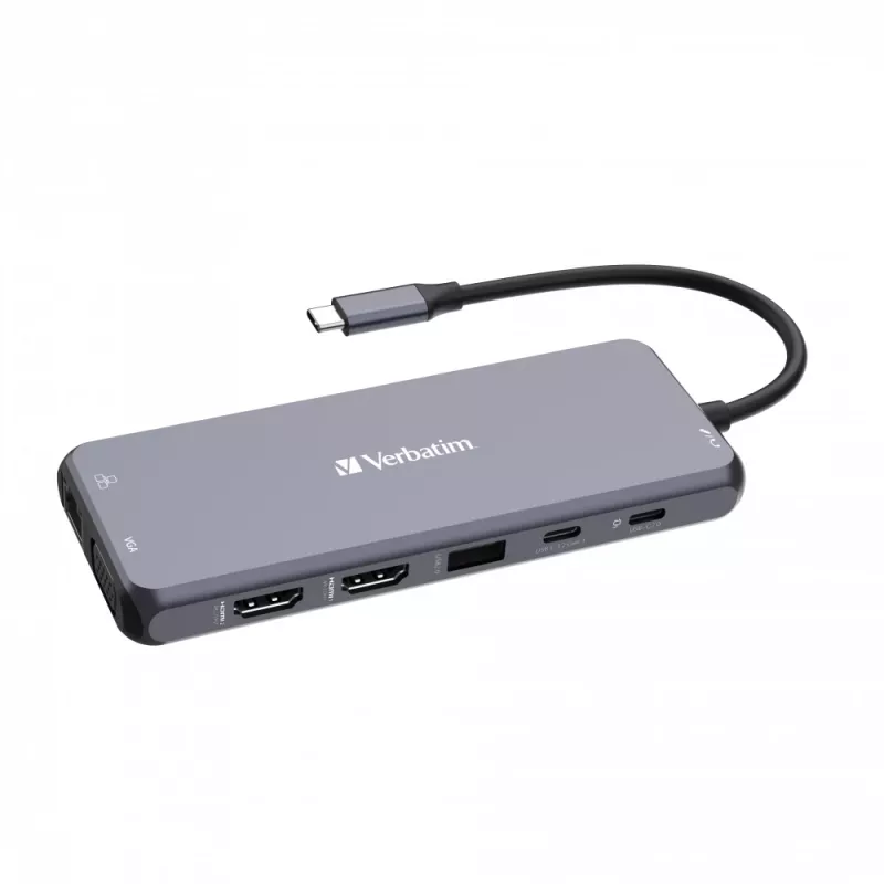 Verbatim CMH-14 USB Type-C 5000 Mbit/s Sudraba