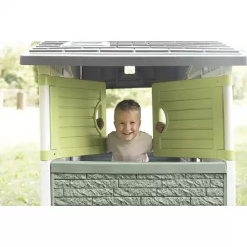 Dārza rotaļu namiņš Simba‑Dickie Smoby Life Playhouse Evo Friends — āra bērnu rotaļu namiņš