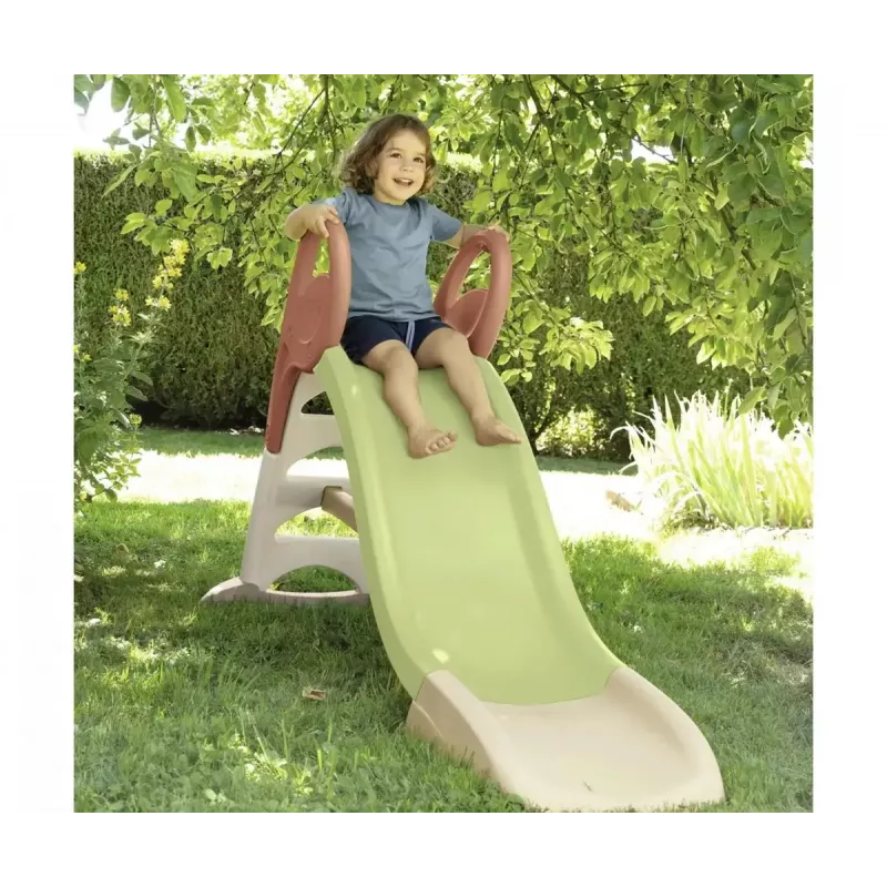 Āra rotaļu slidkalniņš SMOBY Life Slide KS 820510 — bērnu plastmasas dārza slidkalniņš
