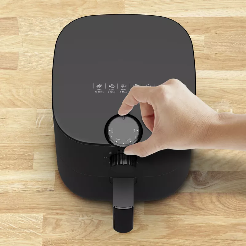 Tefal Easy Fry EY1308 Viena 3,5 L Atsevišķi stāvoša 1030 W Karstā gaisa fritieris Melns