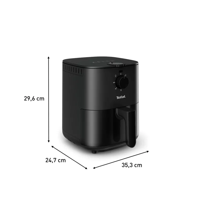 Tefal Easy Fry EY1308 Viena 3,5 L Atsevišķi stāvoša 1030 W Karstā gaisa fritieris Melns