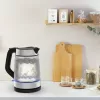 Tefal Glass Kettle KI605830 elektriskā tējkanna 1.7 L 2200 W Melna, Sudraba, Caurspīdīga
