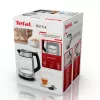 Tefal Glass Kettle KI605830 elektriskā tējkanna 1.7 L 2200 W Melna, Sudraba, Caurspīdīga