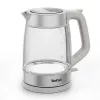 Tefal Glass Kettle KI605B30 electric kettle 1.7 L 2200 W pelēka, Silver, Transparent