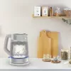 Tefal Glass Kettle KI605B30 electric kettle 1.7 L 2200 W pelēka, Silver, Transparent