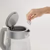 Tefal Glass Kettle KI605B30 electric kettle 1.7 L 2200 W pelēka, Silver, Transparent