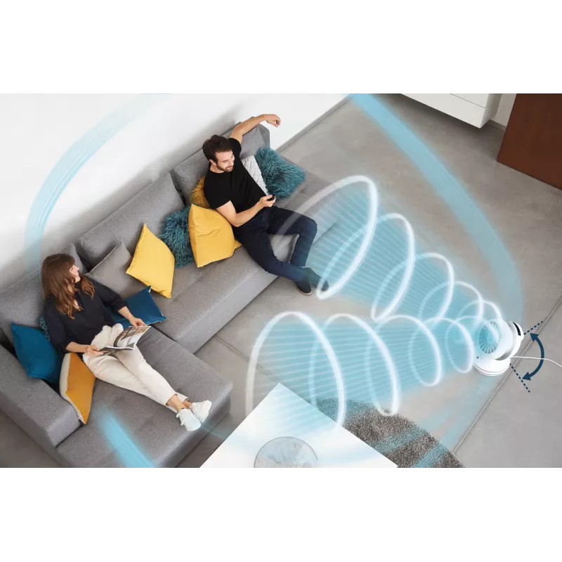 Rowenta HQ7152 iekštelpu balts, sudrabains ventilatora elektriskais sildītājs