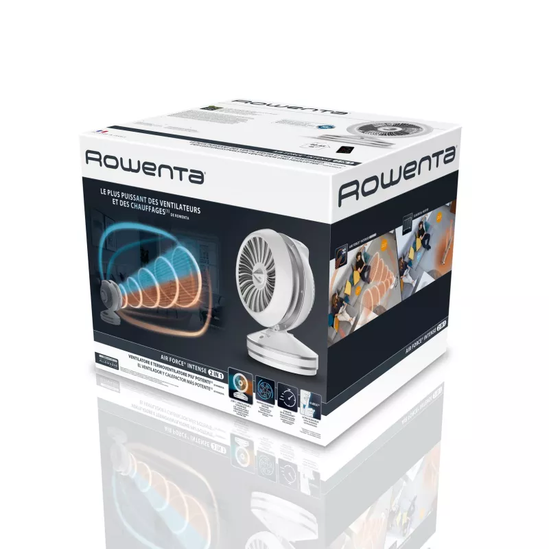 Rowenta HQ7152 iekštelpu balts, sudrabains ventilatora elektriskais sildītājs