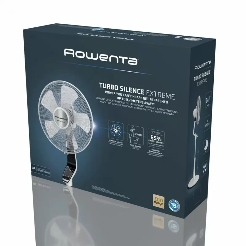 Rowenta Turbo Silence Extreme VU5690 melnā, baltā krāsā