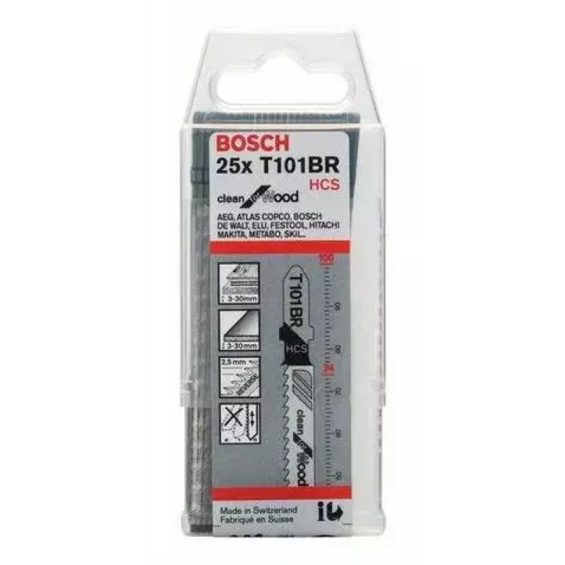Finierzāģa asmens Bosch 2 608 633 623 Augstas oglekļa tērauda 25 gab.