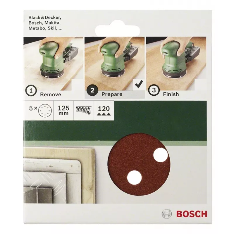 Bosch 2609256A29 5 gab. slīpēšanas paliktnis
